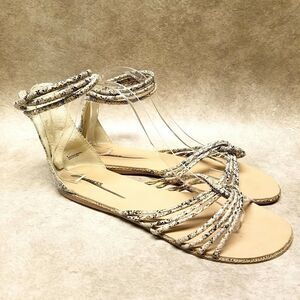 Express Womens   Size 9 Tan  Open Toe Ankle Strap Sandals